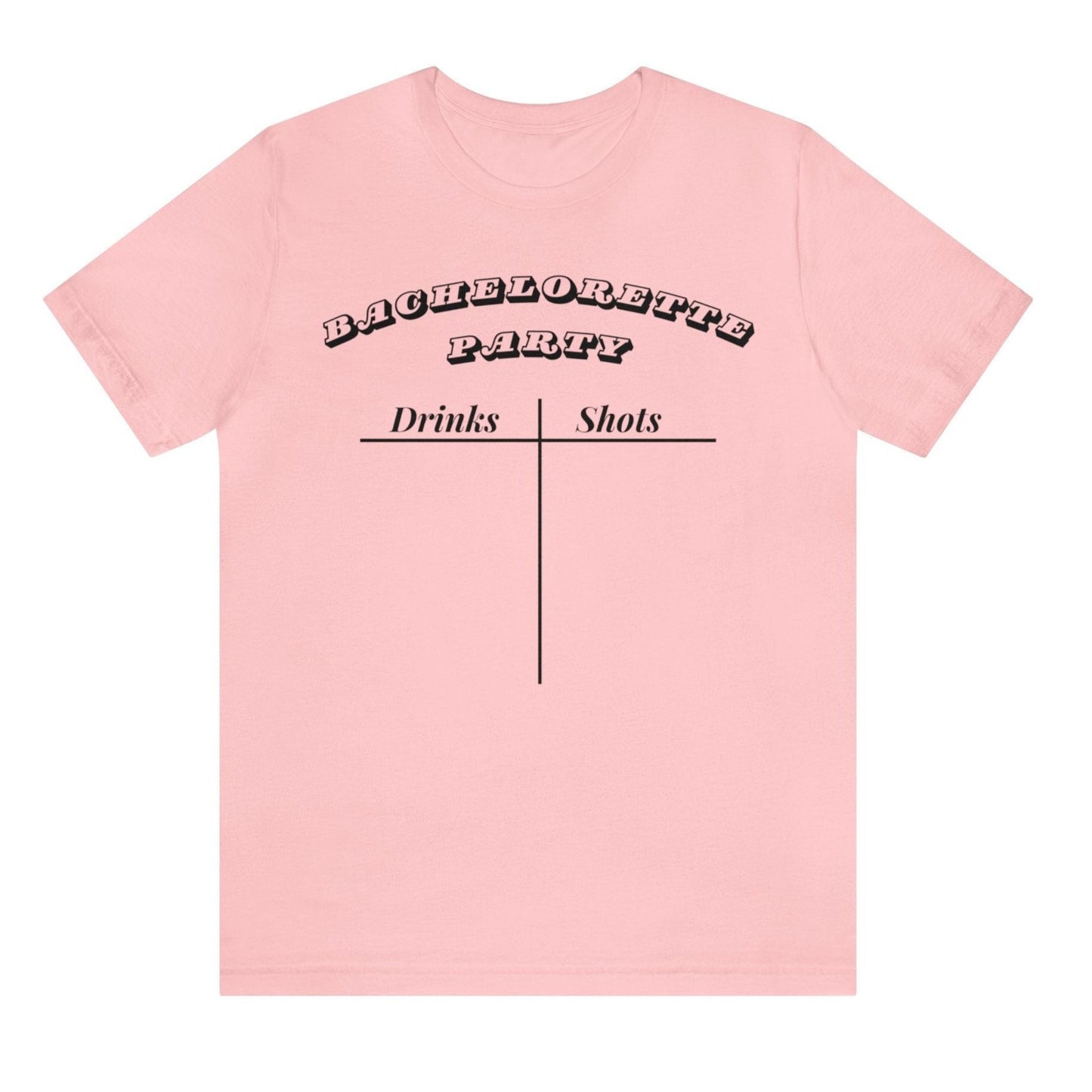 Bachelorette Party (Bride) Drink Count T-Shirt
