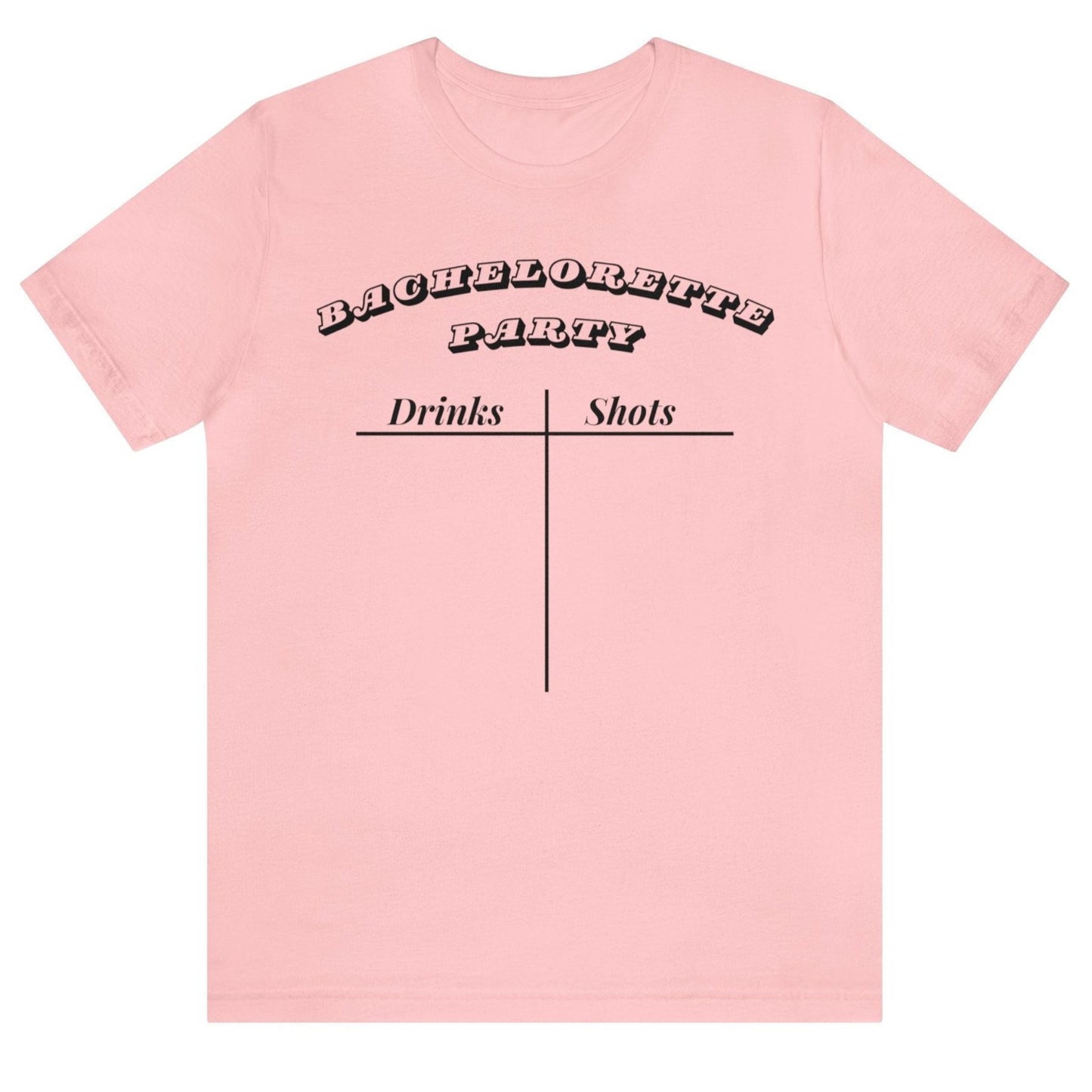 Bachelorette Party (Bridesmaid) Drink Count T-Shirt