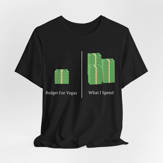 Budget for Vegas vs What I Spend T-Shirt
