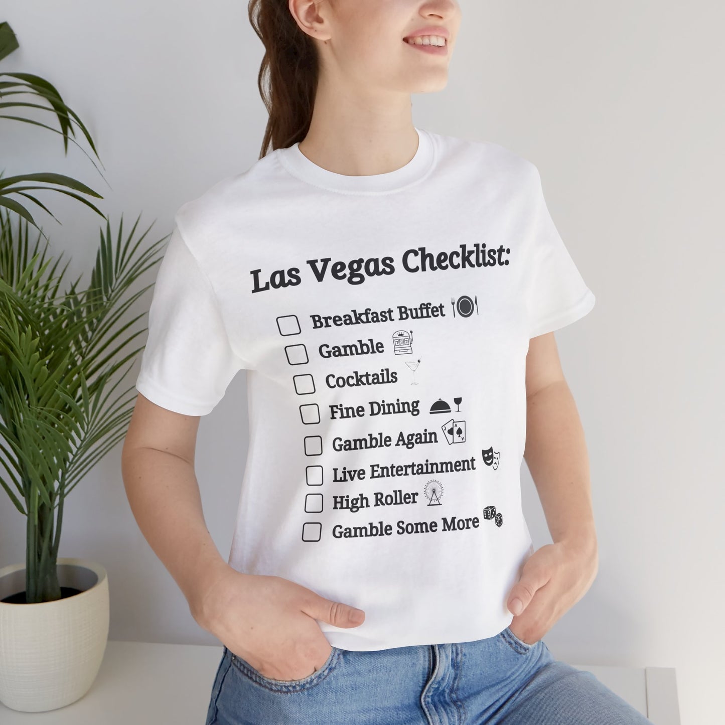 Long Las Vegas Checklist T-Shirt