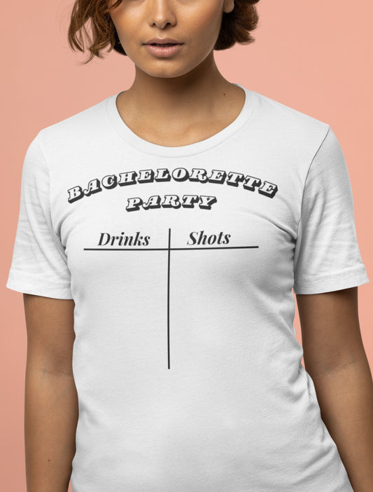 Bachelorette Party (Bride) Drink Count  T-Shirt