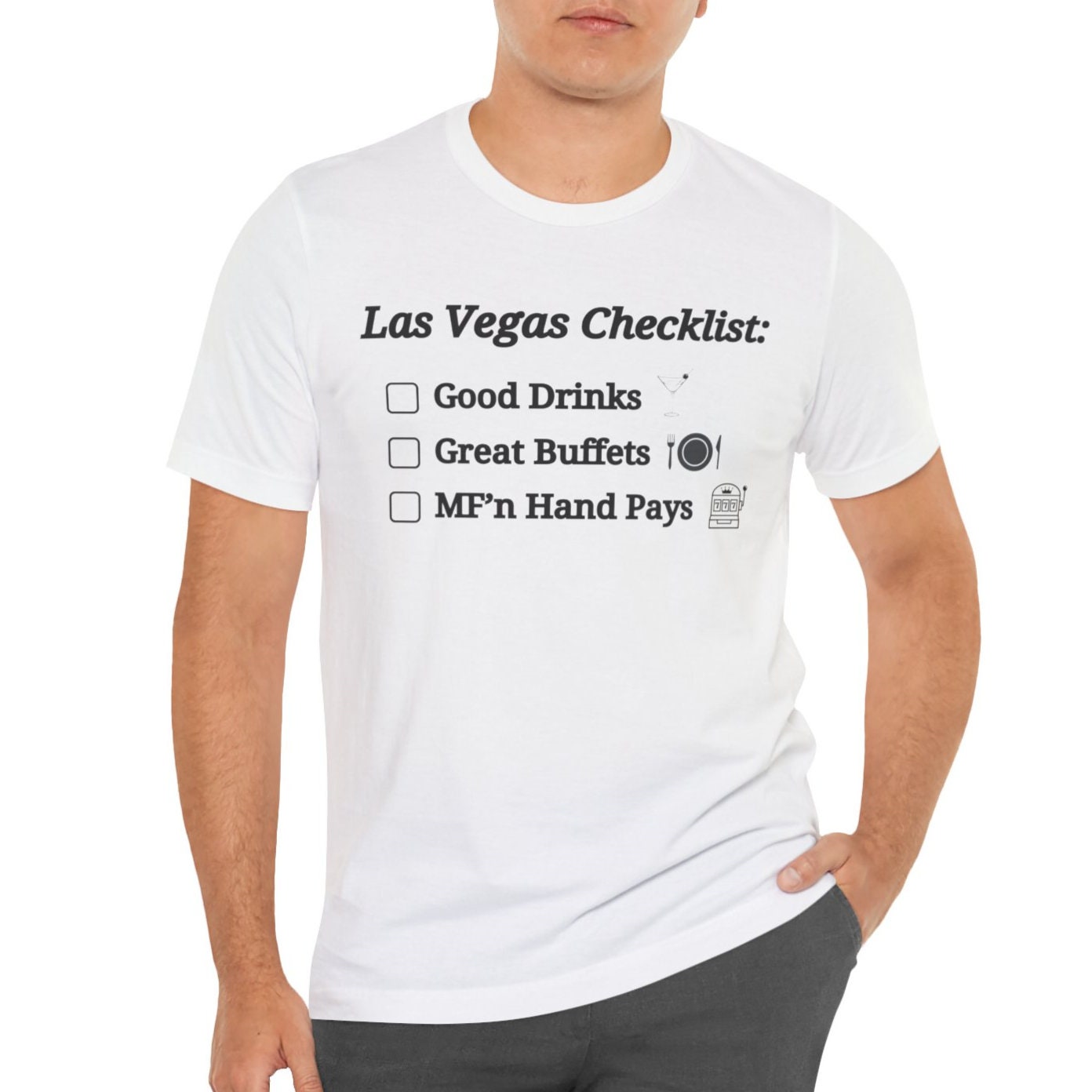 Las Vegas Checklist (Unchecked) T-Shirt