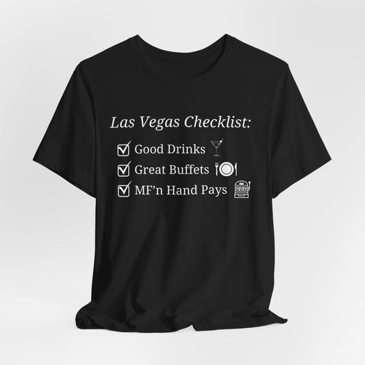 Las Vegas Checklist T-Shirt